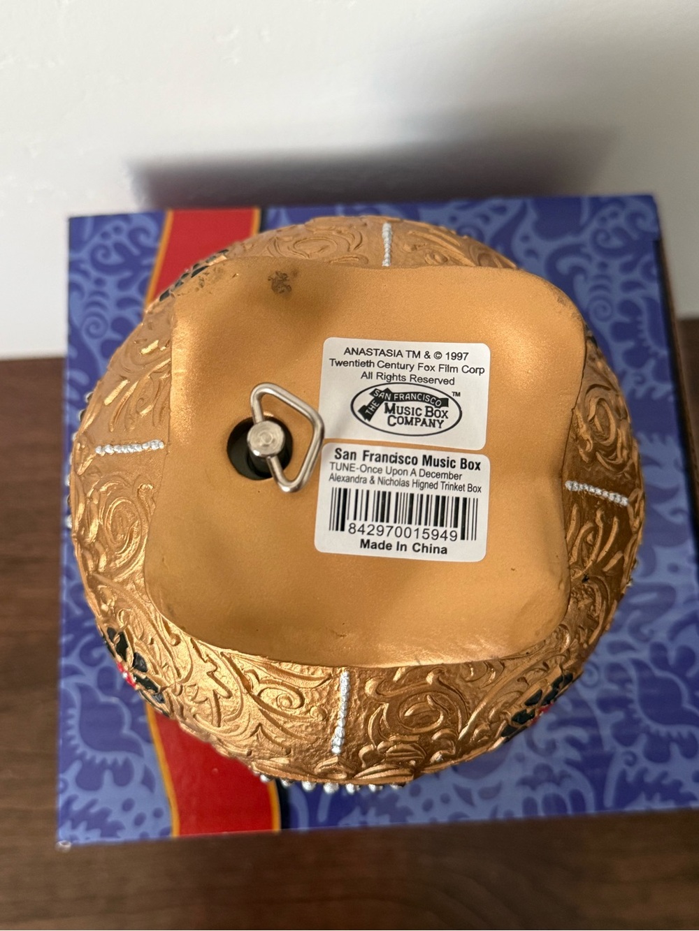 Anastasia San Francisco Music Box Company Music Box 1992 - MINT - Picture 11 of 11